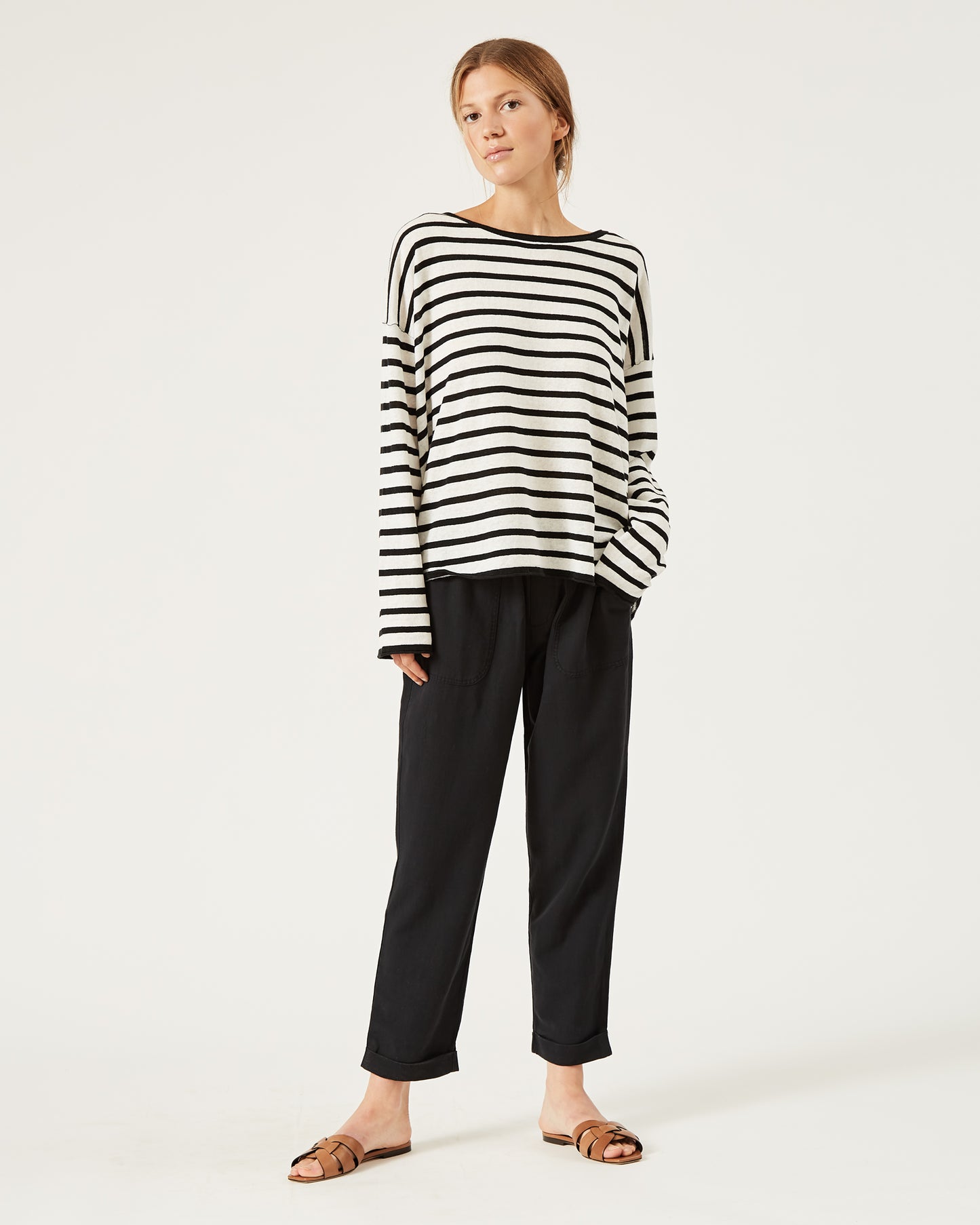 pantalon en coton lin et lyocell HAZEL